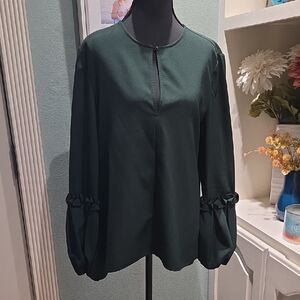 ANTONIO MELANI Dark Green Blouse